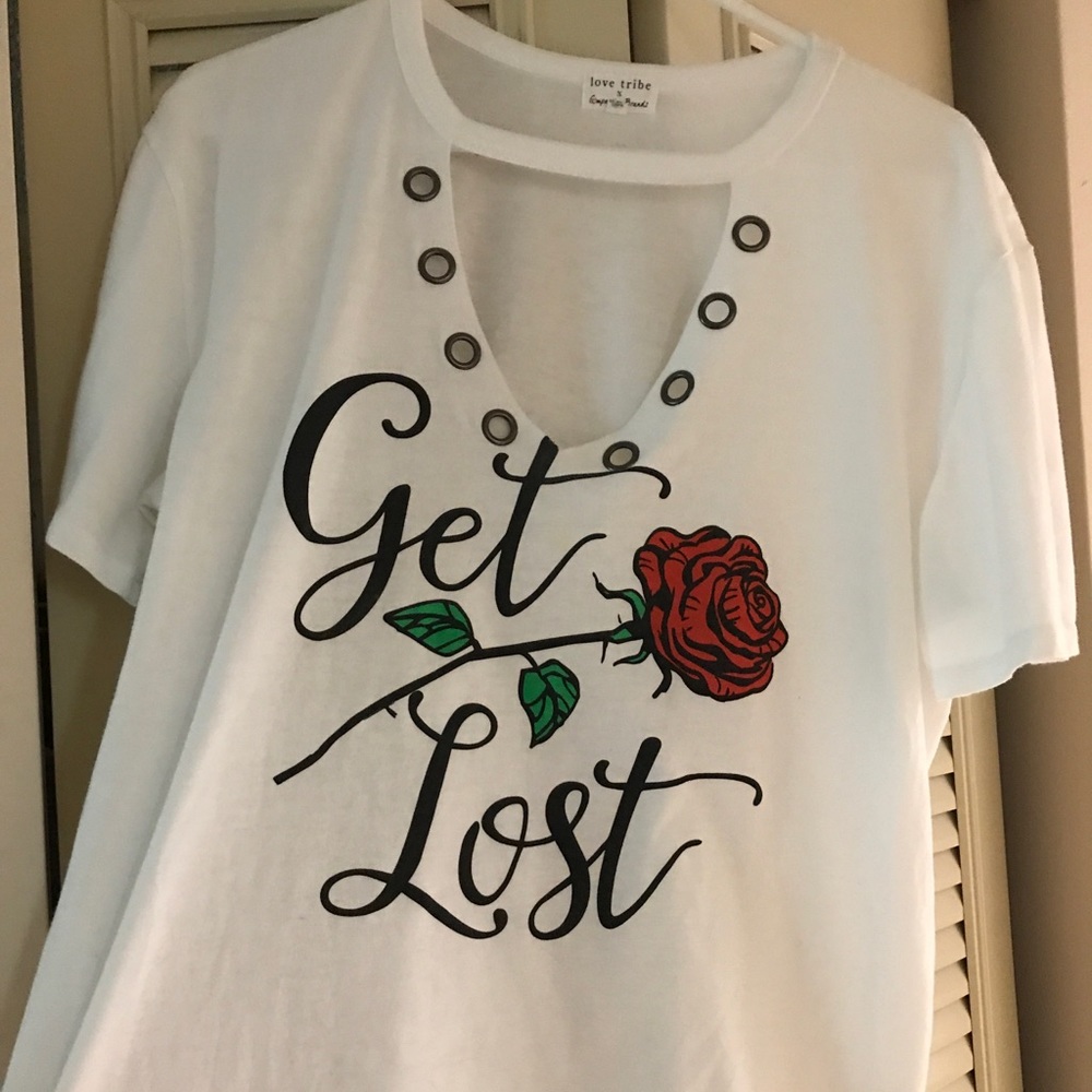“get lost” shirt